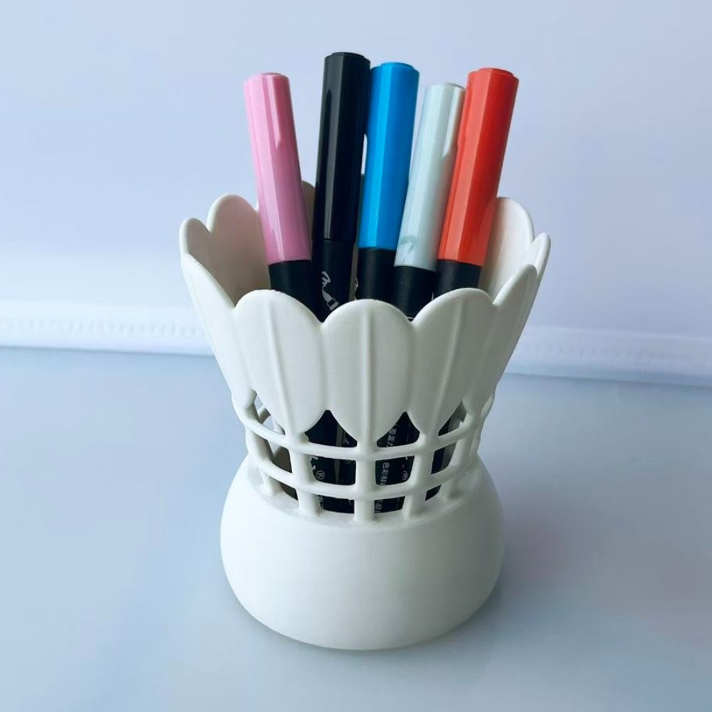 Badminton Cup - Minimalistische badmintonvormige pennenhouder Creatieve holle PAL