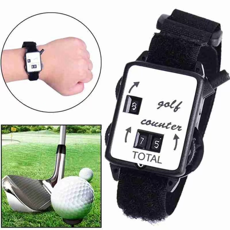 Badminton Score Counter - Handmatige golfslagteller met polsband - Draagbaar