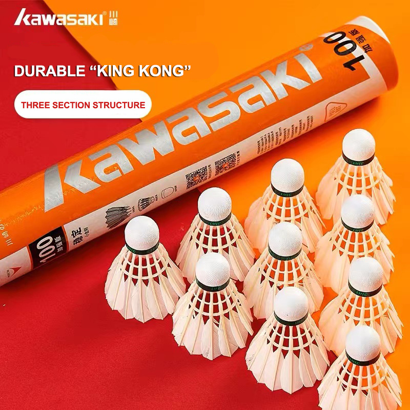Badminton Smash - Kawasaki King Kong 100/500 Feather Shuttle
