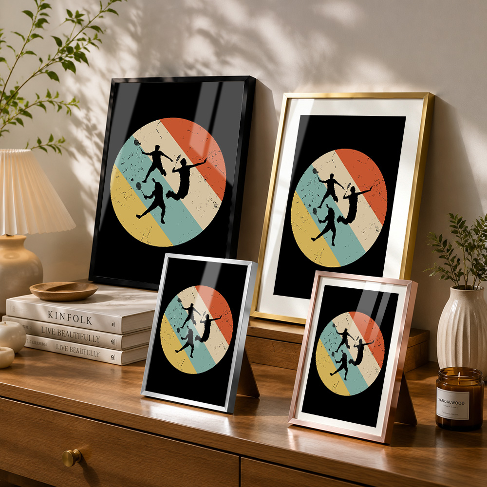 Badminton Speler Retro Metalen - Badminton Photo recensie en prijs