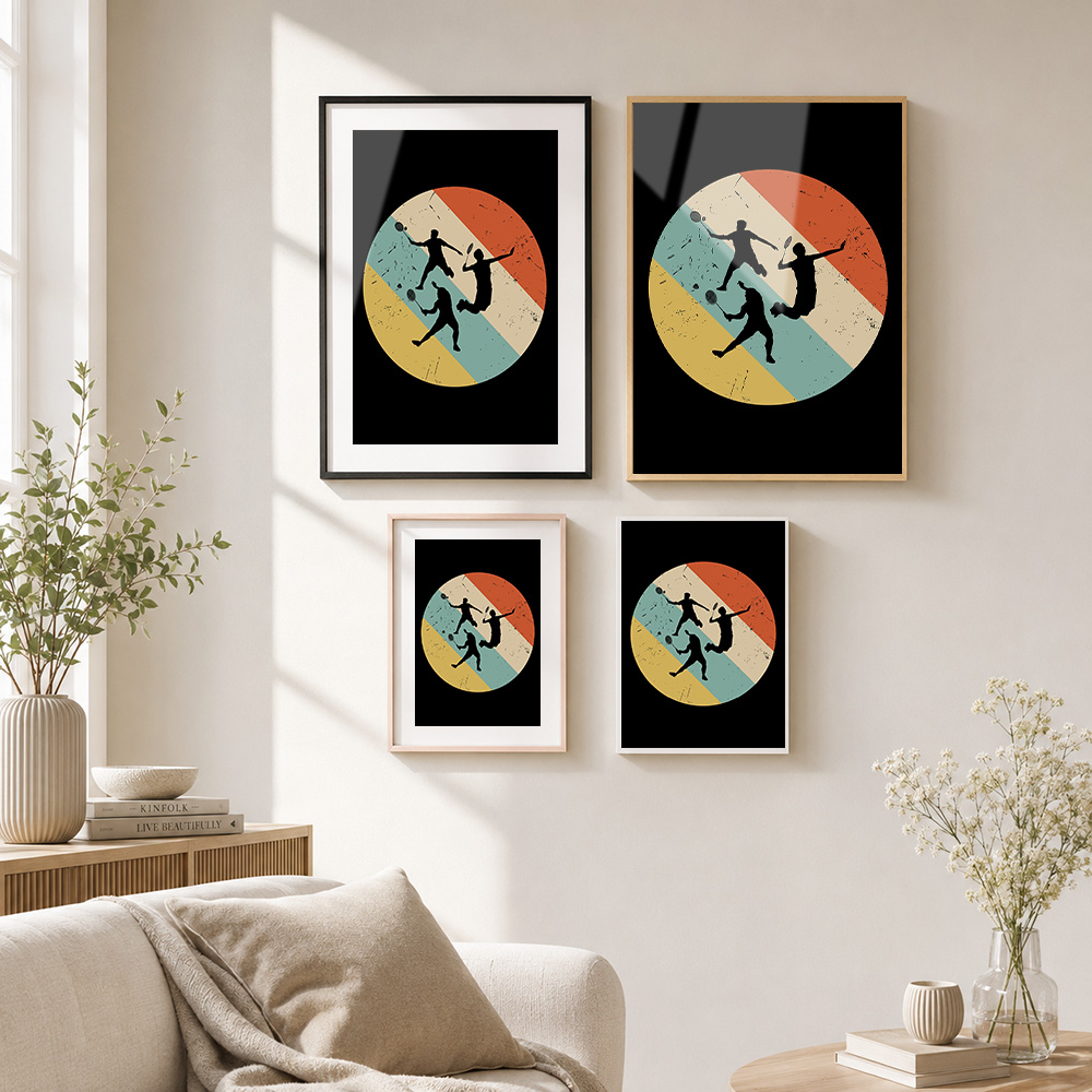 Badminton Speler Retro Metalen - Badminton Photo recensie en prijs