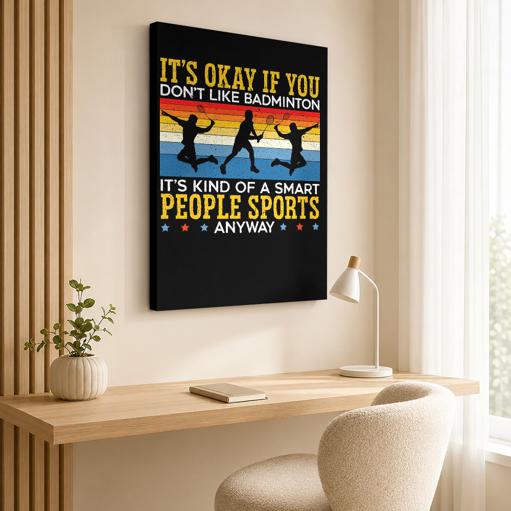 Badminton Speler Canvas Poster - Badminton Photo recensie en prijs
