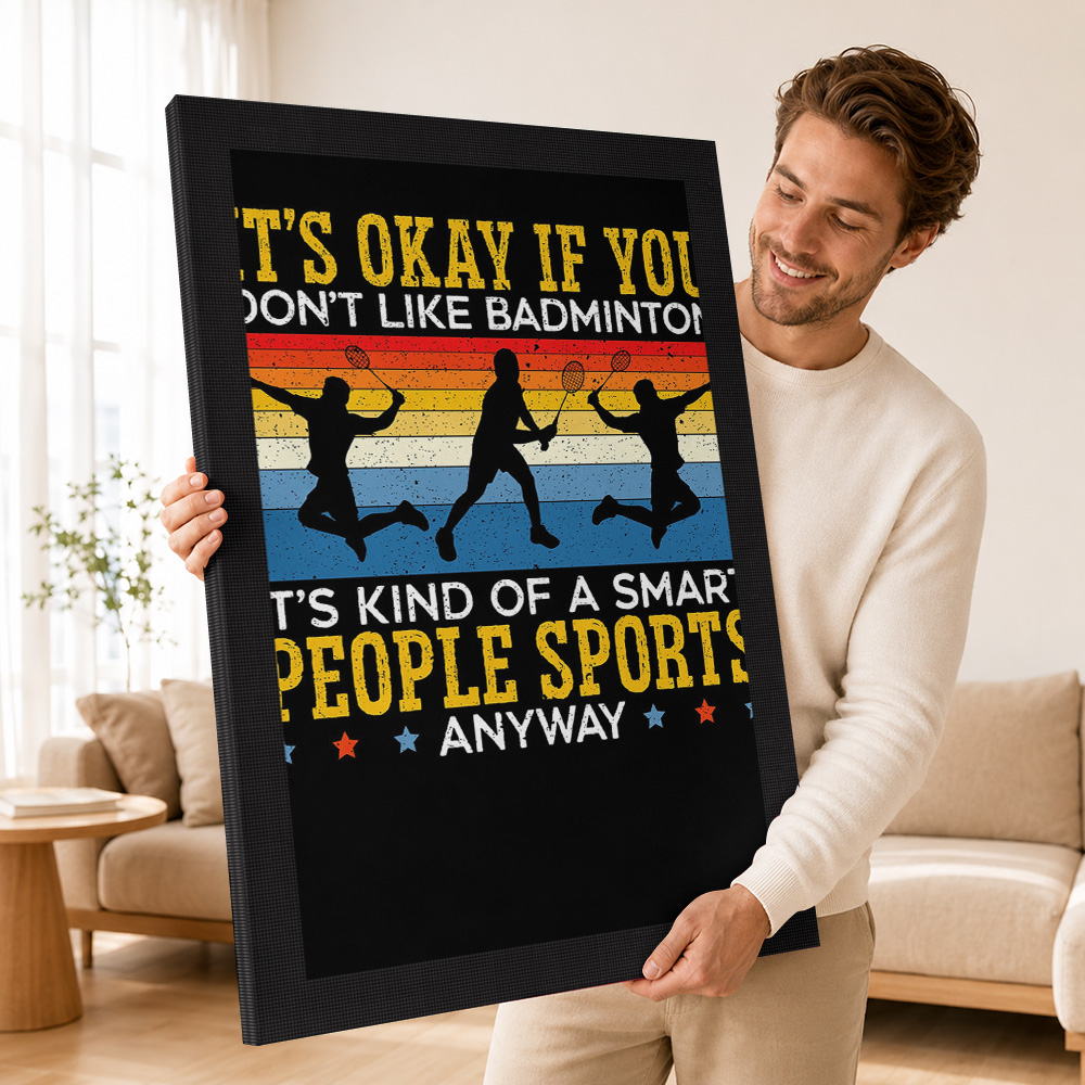 Badminton Speler Canvas Poster - Badminton Photo recensie en prijs