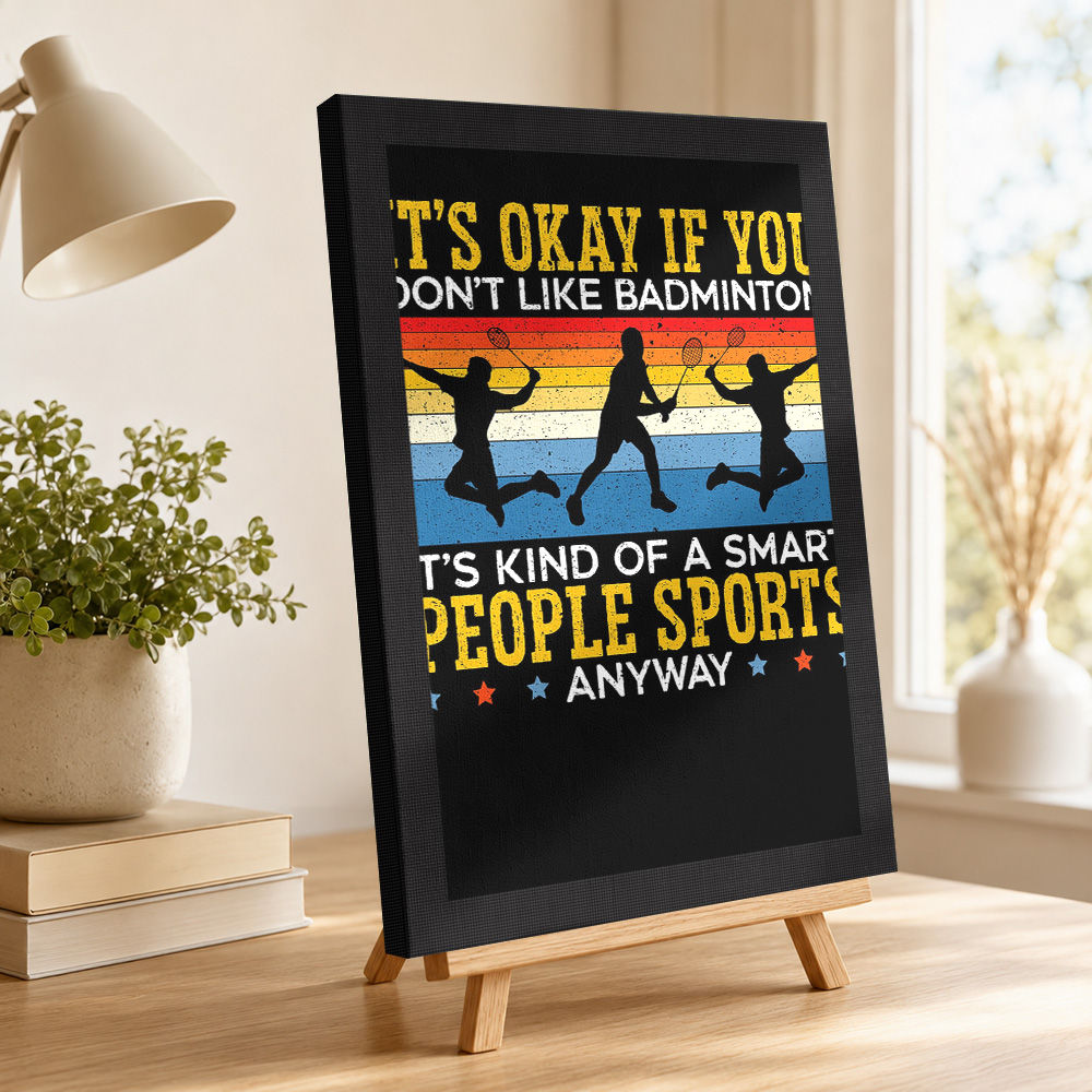 Badminton Speler Canvas Poster - Badminton Photo recensie en prijs