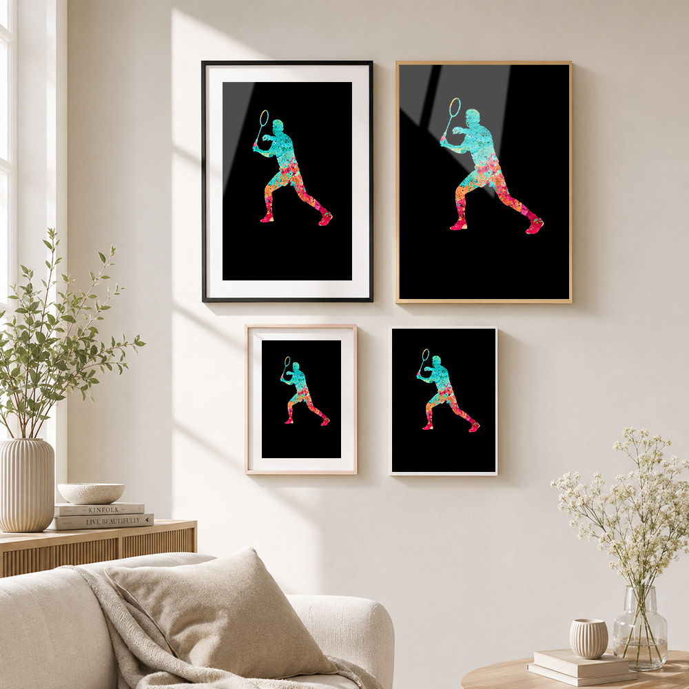 Badminton Pop Color Ingelijste - Badminton Photo recensie en prijs