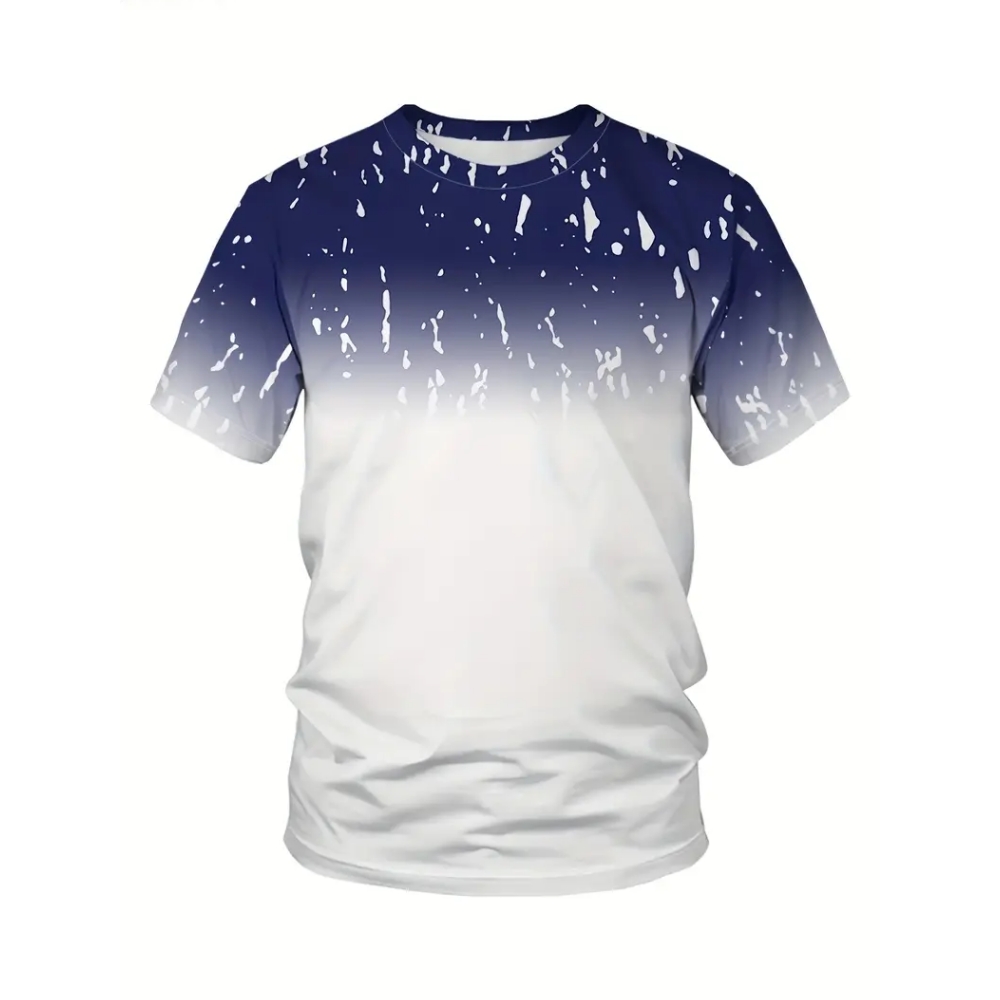 T-shirt met gradiëntstrepen en - Badminton Png recensie en prijs