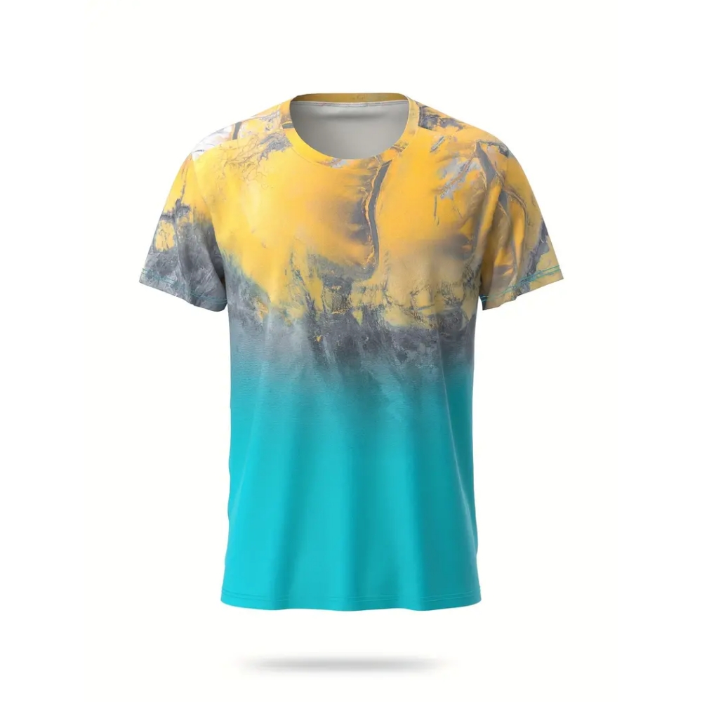 T-shirt met gradiëntstrepen en - Badminton Png recensie en prijs
