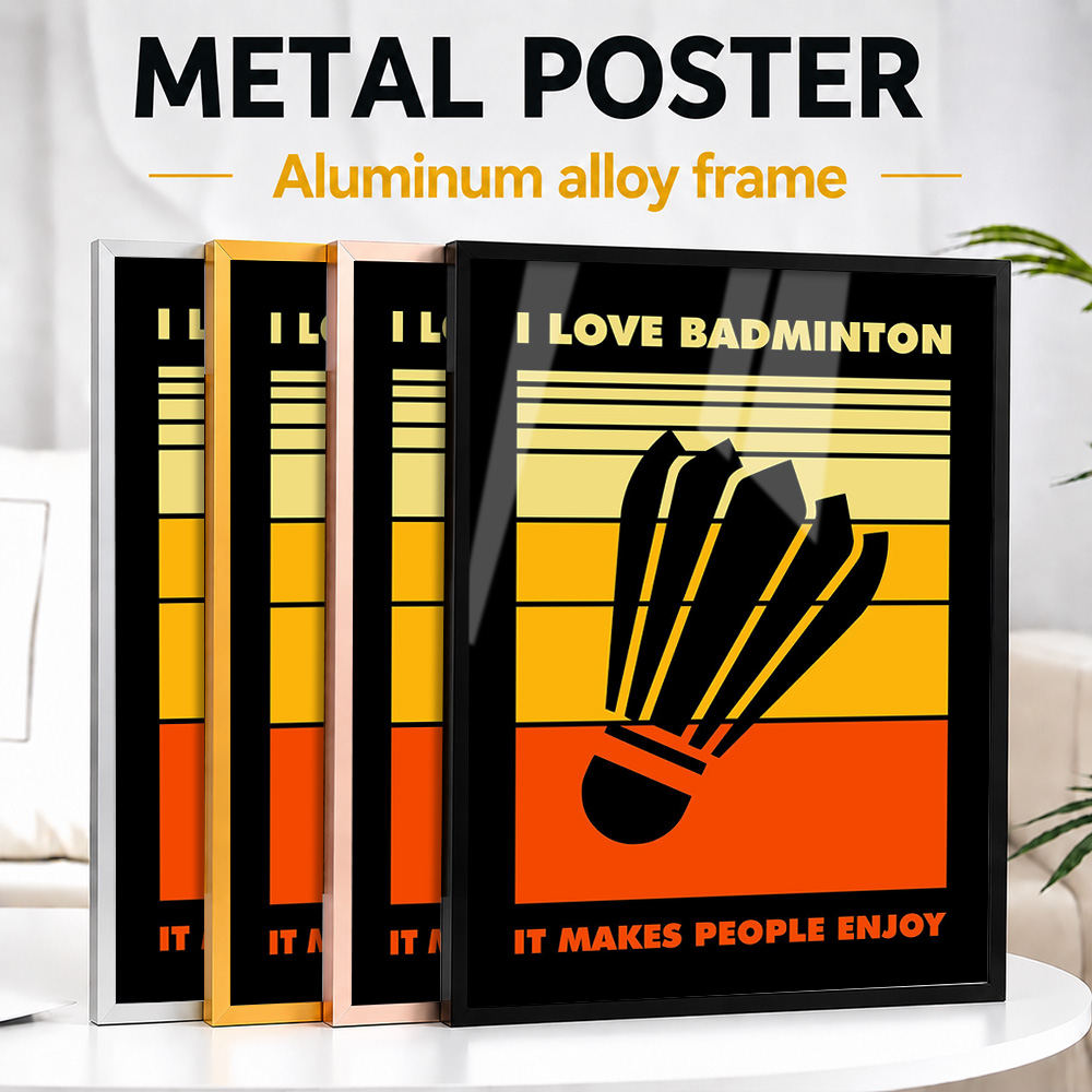 Badminton metalen poster met a - Badminton Photo recensie en prijs