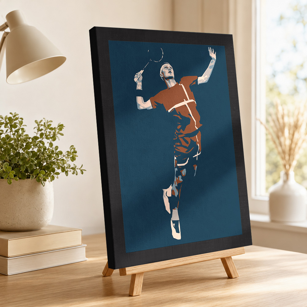 Badminton Speler Silhouet Canv - Badminton Photo recensie en prijs